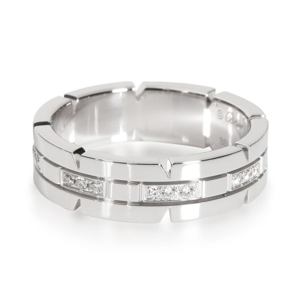 Rings Cartier Tank Francaise Band in 18K White Gold 020 CTW