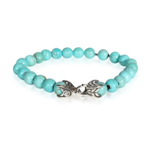 David Yurman Turquoise Spiritual Beads Bracelet in Sterling Silver Cart