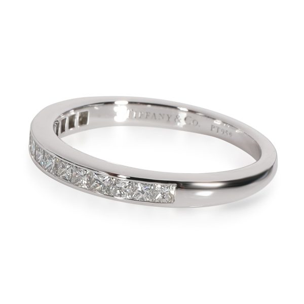 Platinum Wedding Band Tiffany Co Channel Set Princess Diamond Wedding Band in Platinum 05 CTW