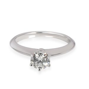 Tiffany Co Solitaire Diamond Engagement Ring in Platinum H VS2 062 CT Gucci GG Nylon Waist Body Bag Black