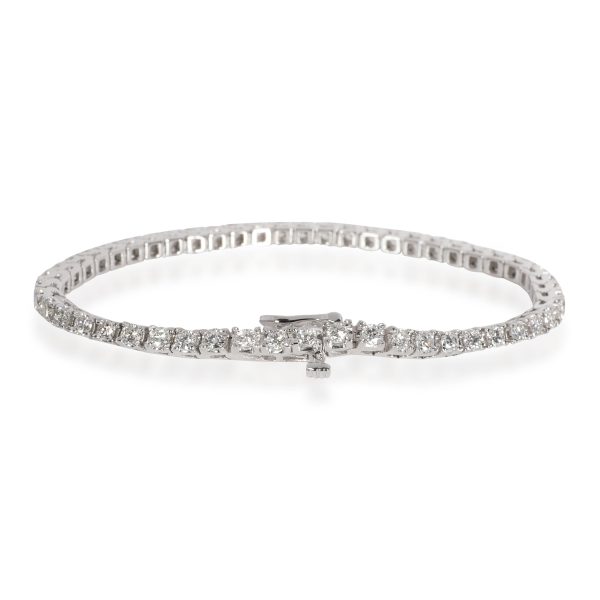 108326 bv Four Prong Diamond Tennis Bracelet in 14K White Gold 360 CTW