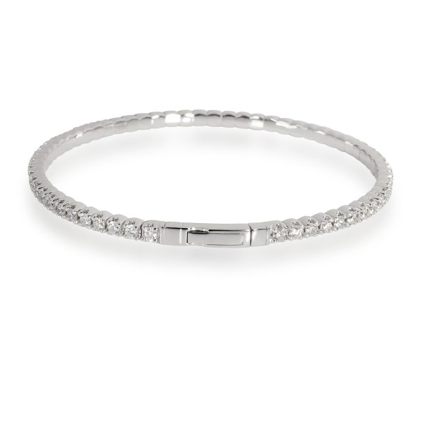 108349 clasp Diamond Eternity Flex Bracelet in 14K White Gold 300 CTW