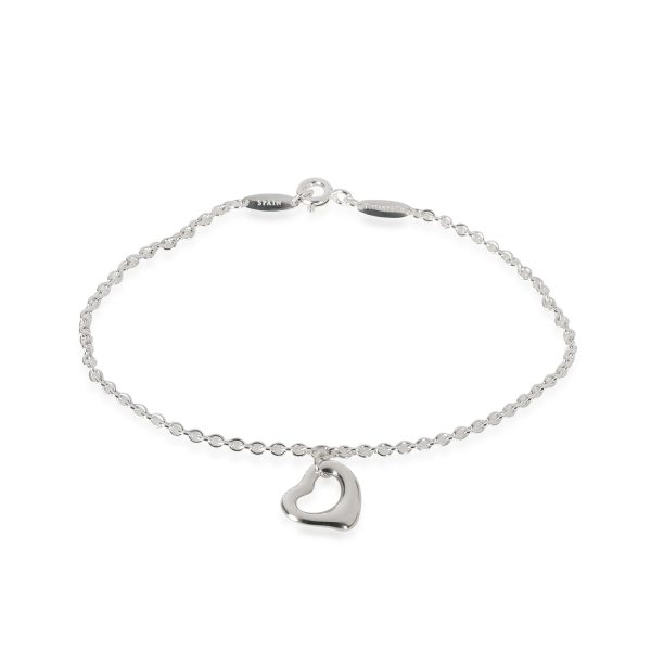 Tiffany Co Elsa Peretti Open Heart Tag Bracelet in Sterling Silver Tiffany Co Elsa Peretti Open Heart Tag Bracelet in Sterling Silver