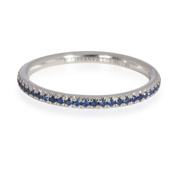 Tiffany Co Soleste Blue Sapphire Eternity Band in 18K White Gold Tiffany Co Soleste Blue Sapphire Eternity Band in 18K White Gold