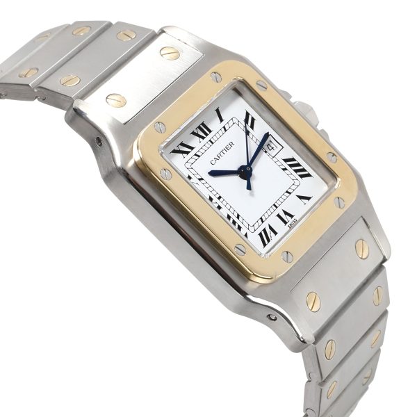 108421 rv Cartier Santos 29612 Unisex Watch in 18kt Stainless SteelYellow Gold