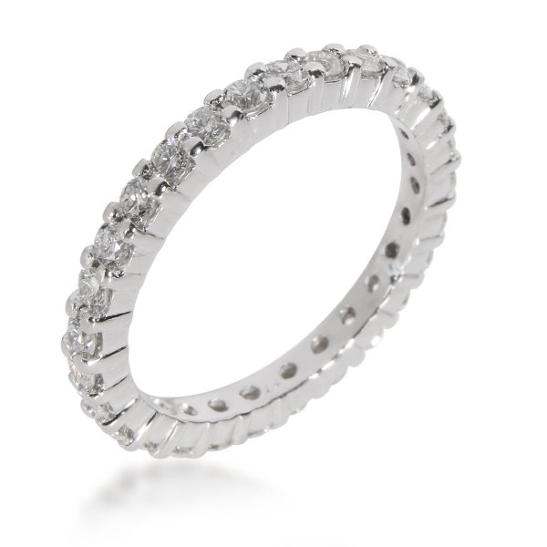 Rings Round Cut Diamond Eternity Band in Platinum 100 CTW