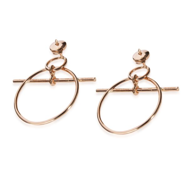 108538 bv Hermès Small Model Loop Earring in 18K Rose Gold