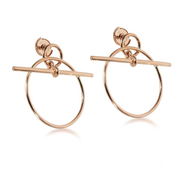 Hermès Small Model Loop Earring in 18K Rose Gold Hermès Small Model Loop Earring in 18K Rose Gold