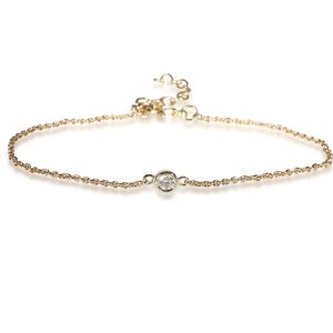 Bezel Diamond by the Yard Bracelet in 14K Yellow Gold 010 CTW Fendi Zucchino Mini Handbag Black