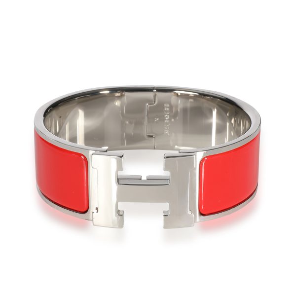 Hermès Red Enamel Clic Clac H Bangle Hermès Red Enamel Clic Clac H Bangle