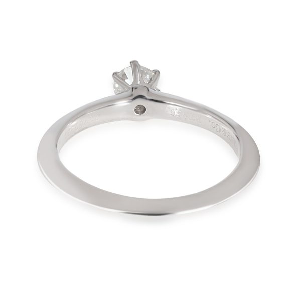 Tiffany Co Diamond Solitaire Engagement Ring in Platinum E VS2 022 CTW Tiffany Co Diamond Solitaire Engagement Ring in Platinum E VS2 022 CTW