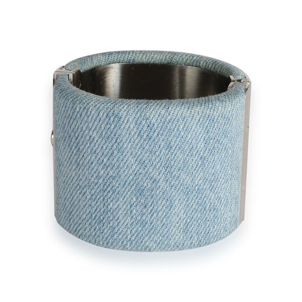 108642 bv Chanel CC Denim Cuff Bangle