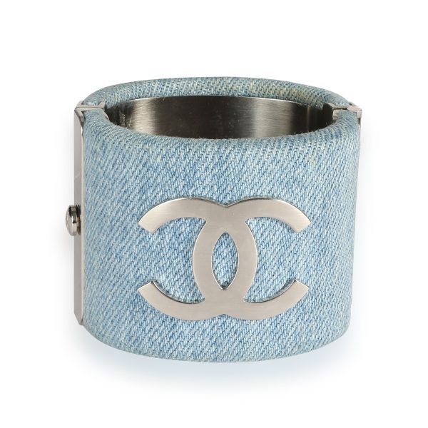 Chanel CC Denim Cuff Bangle Chanel CC Denim Cuff Bangle