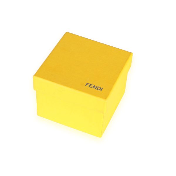 108644 box Fendi Logo Zucca Cutout Gold Tone Cuff