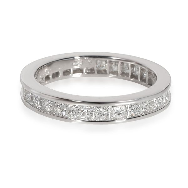 Rings Channel Set Princess Cut Diamond Eternity Band in Platinum 232 CTW