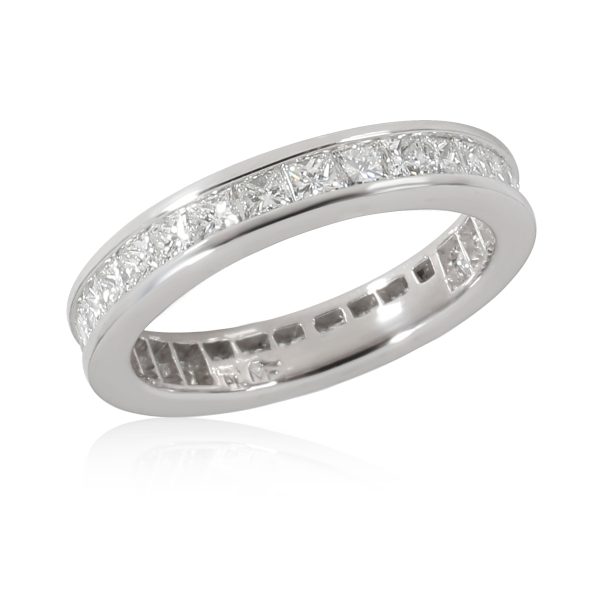 Gemma by WP Diamonds Channel Set Princess Cut Diamond Eternity Band in Platinum 232 CTW