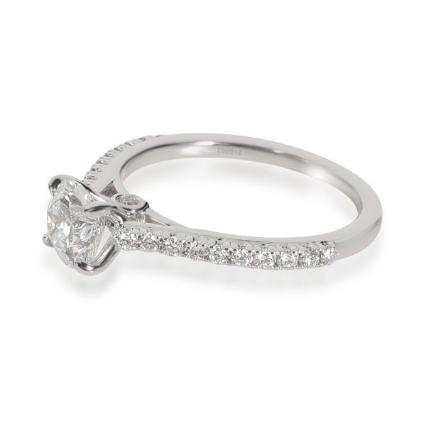 Engagement Ring White Gold Ritani Diamond Engagement Ring in 14K White Gold AGS Certified F VS1 1 CTW