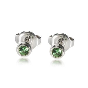 Tiffany Co Elsa Peretti Color by the Yard Peridot Studs in Sterling Silver Cart