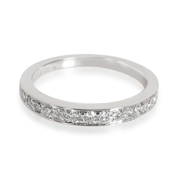 Rings Tiffany Co Diamond Wedding Band in Platinum 040 CTW