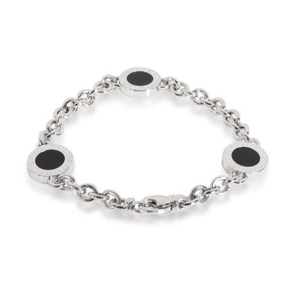 108801 bv Bulgari Bvlgari Elements Onyx Bracelet in 18K White Gold