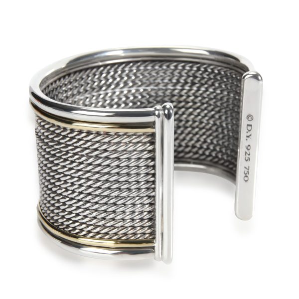 108950 sv d9606b15 94ad 41d2 8591 7fa97600b90f David Yurman Origami Cuff in 18K Yellow Gold Sterling Silver