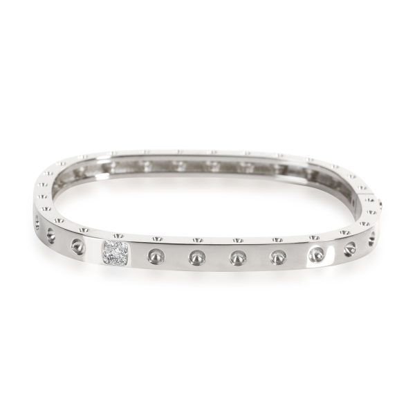 Roberto Coin Pois Moi Diamond Bangle in 18K White Gold 007 CTW Roberto Coin Pois Moi Diamond Bangle in 18K White Gold 007 CTW