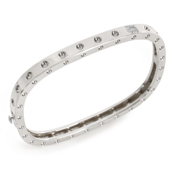 108974 pv 6eb0c0b7 6860 4cb3 b1de 09618d10b358 Roberto Coin Pois Moi Diamond Bangle in 18K White Gold 007 CTW