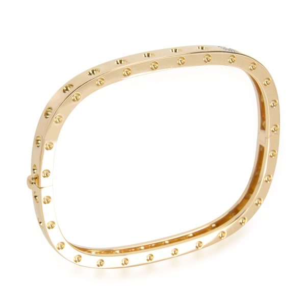 108975 av Roberto Coin Pois Moi Diamond Bangle in 18K Yellow Gold 007 CTW