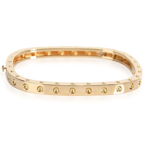 108975 bv Roberto Coin Pois Moi Diamond Bangle in 18K Yellow Gold 007 CTW