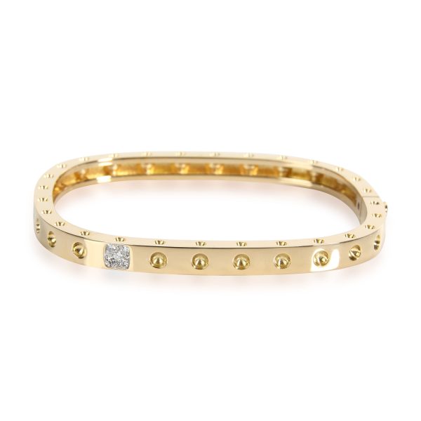 Roberto Coin Pois Moi Diamond Bangle in 18K Yellow Gold 007 CTW Roberto Coin Pois Moi Diamond Bangle in 18K Yellow Gold 007 CTW