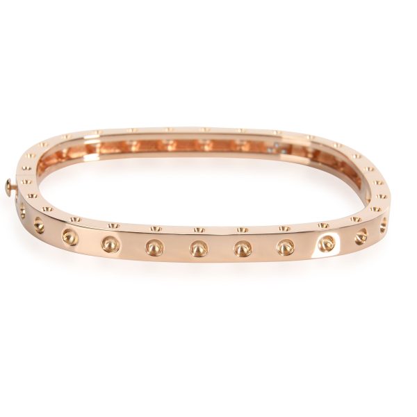 108976 bv Roberto Coin Pois Moi Diamond Bangle in 18K Rose Gold 007 CTW