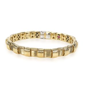 Roberto Coin Appasionata Diamond Bracelet in 18K Yellow Gold 014 CTW Gucci GG Supreme Shoulder Bag Brown