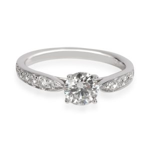 Tiffany Co Harmony Diamond Engagement Ring in Platinum 058 CTW Goyard Comor GM Tote Bag Coated Canvas