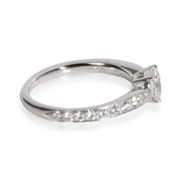 109105 sv Tiffany Co Harmony Diamond Engagement Ring in Platinum 058 CTW