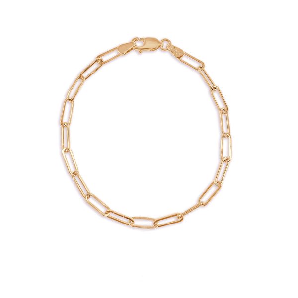 Paperclip Link Bracelet in 14K Rose Gold Paperclip Link Bracelet in 14K Rose Gold