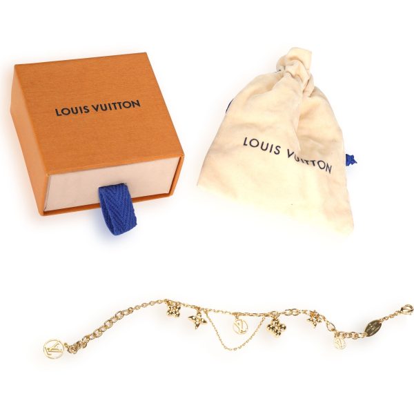 109535 box Louis Vuitton Costume Gold Plated Charm Bracelet