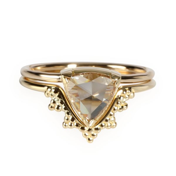 Gemma by WP Diamonds Natalie Marie Triangular Faceted Champagne Diamond in 18K Yellow Gold VS1