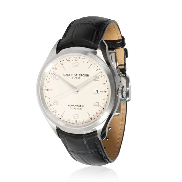 Baume Mercier Clifton Dual Time MOA10112 Mens Watch in Stainless Steel Baume Mercier Clifton Dual Time MOA10112 Mens Watch in Stainless Steel