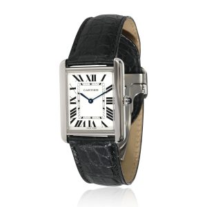 Cartier Tank Solo WSTA0028 Unisex Watch in Stainless Steel Cart