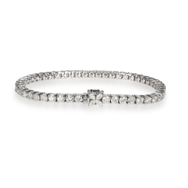 109781 bv Four Prong Diamond Tennis Bracelet in 14K White Gold 675 CTW