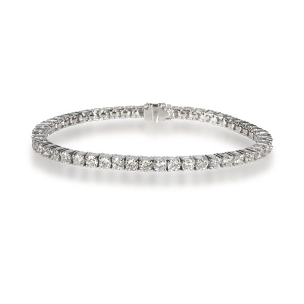 Four Prong Diamond Tennis Bracelet in 14K White Gold 675 CTW Four Prong Diamond Tennis Bracelet in 14K White Gold 675 CTW