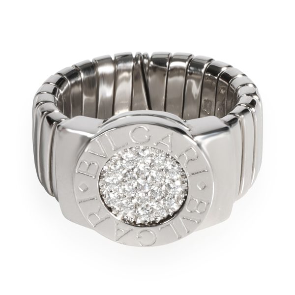 BVLGARI Bvlgari Bvlgari Diamond Ring in 18K White Gold 02 CTW BVLGARI Bvlgari Bvlgari Diamond Ring in 18K White Gold 02 CTW