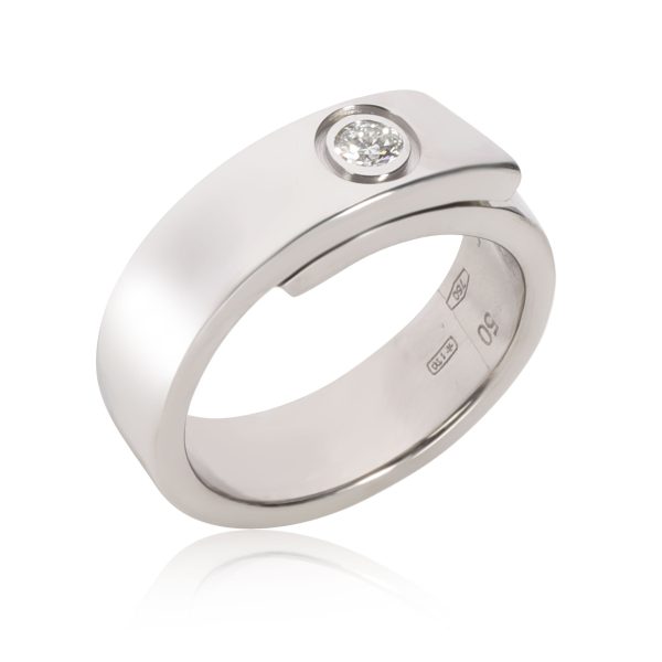 Fashion Ring White Gold Cartier Nouvelle Vague Diamond Ring in 18K White Gold 007 CTW