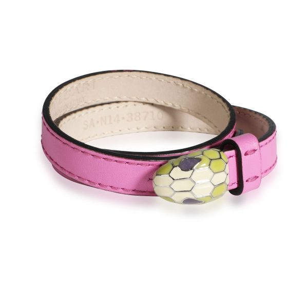 Bulgari Serpentini Forever Bracelet in Pink Leather Bulgari Serpentini Forever Bracelet in Pink Leather