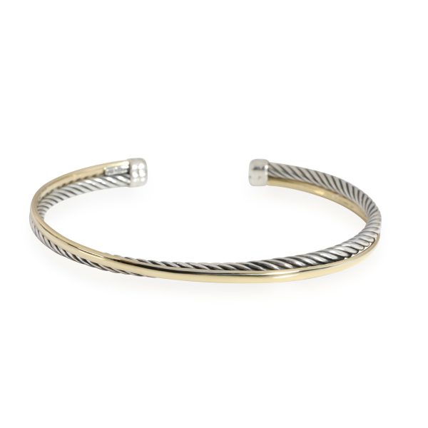 David Yurman Crossover Cuff in 18K Yellow GoldSterling Silver David Yurman Crossover Cuff in 18K Yellow GoldSterling Silver