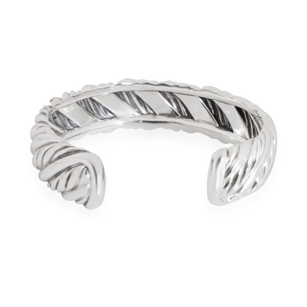 109872 bv David Yurman Diamond Cuff in Sterling Silver 112 CTW