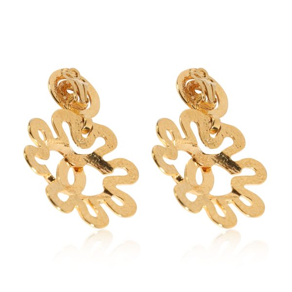 109876 bv Chanel 95P Flower Drop Earrings