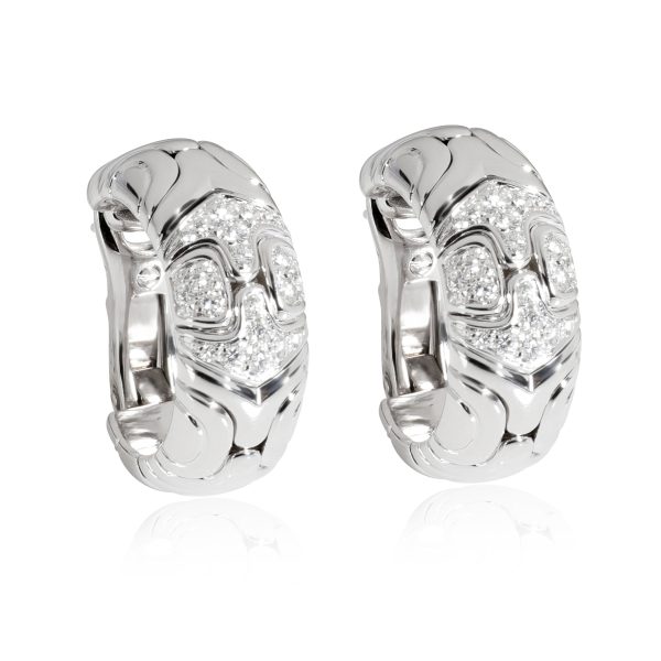 Bulgari Spiga Diamond Earring in 18K White Gold 045 CTW Bulgari Spiga Diamond Earring in 18K White Gold 045 CTW