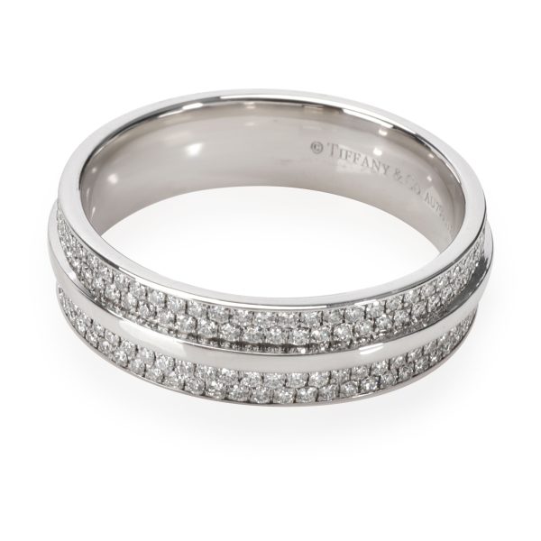 109895 bv 78b776ec d270 43fa 9c3e 2202963f9ceb Tiffany Co T Pave Diamond Band in 18K White Gold 057 CTW