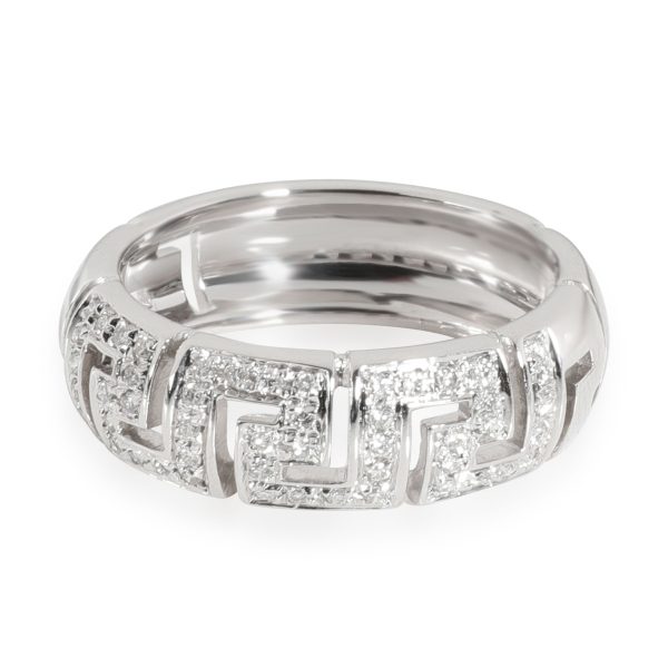 Versace Diamond Band in 18K White Gold 034 CTW Versace Diamond Band in 18K White Gold 034 CTW